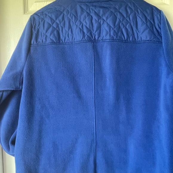 Croft & Barrow Royal Blue Zip Fleece Jacket Size L - Picture 5 of 5
